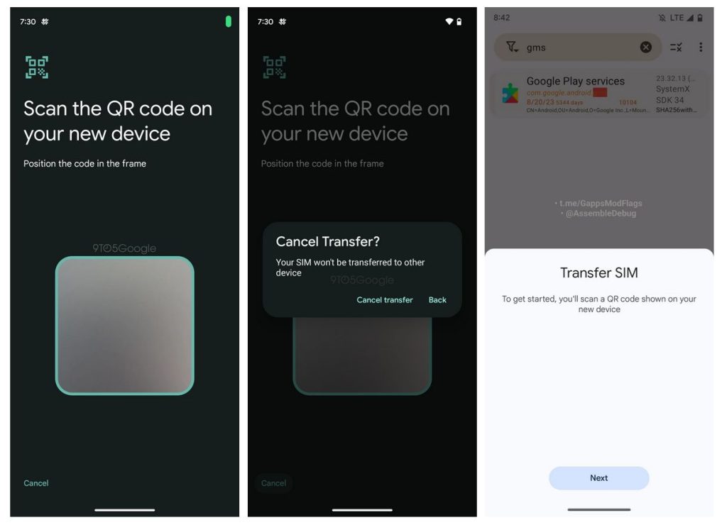 Android: Prenos eSIM karty naskenovaním QR kódu