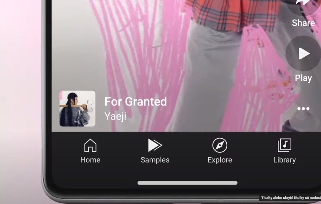 YouTube Music prichádza s novou funkciou Samples