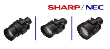 Spoločnosť Sharp/NEC uviedla na trh 3 nové objektívy pre laserové projektory série PA5