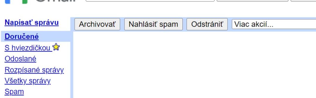 stare rozhranie gmailu