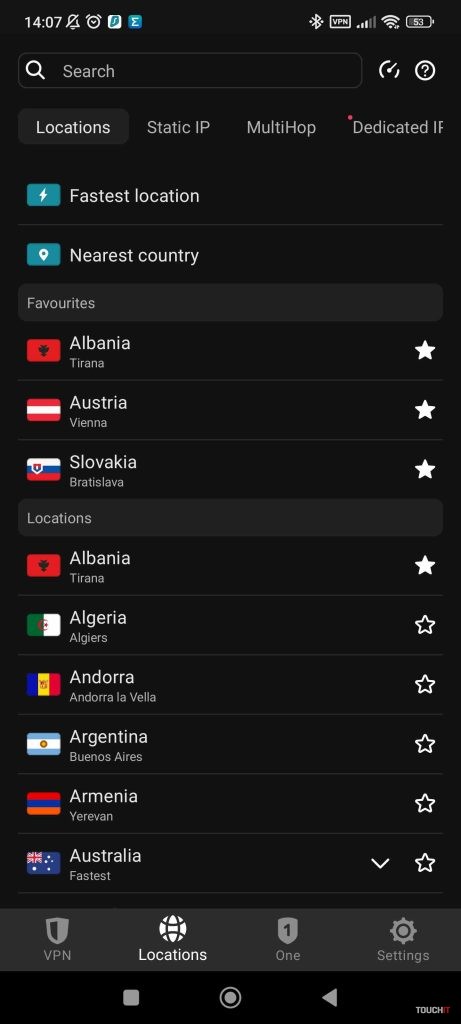 surfshark android smartphone