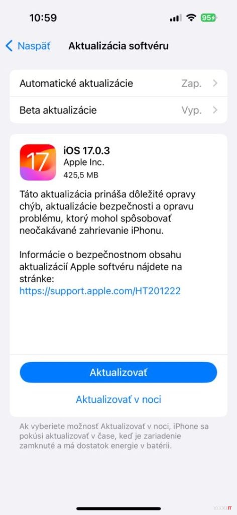 Apple opravil problém s prehrievaním iPhonov 15 Pro, vydal aktualizáciu na iOS 17.0.3