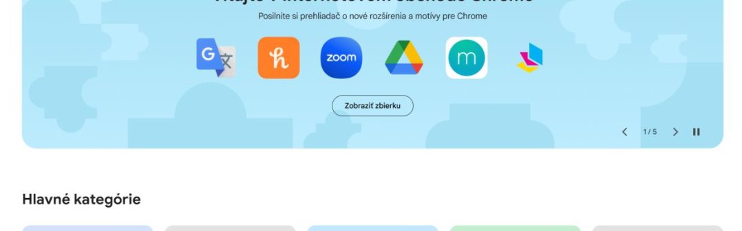 Chrome Web Store dostal nový dizajn