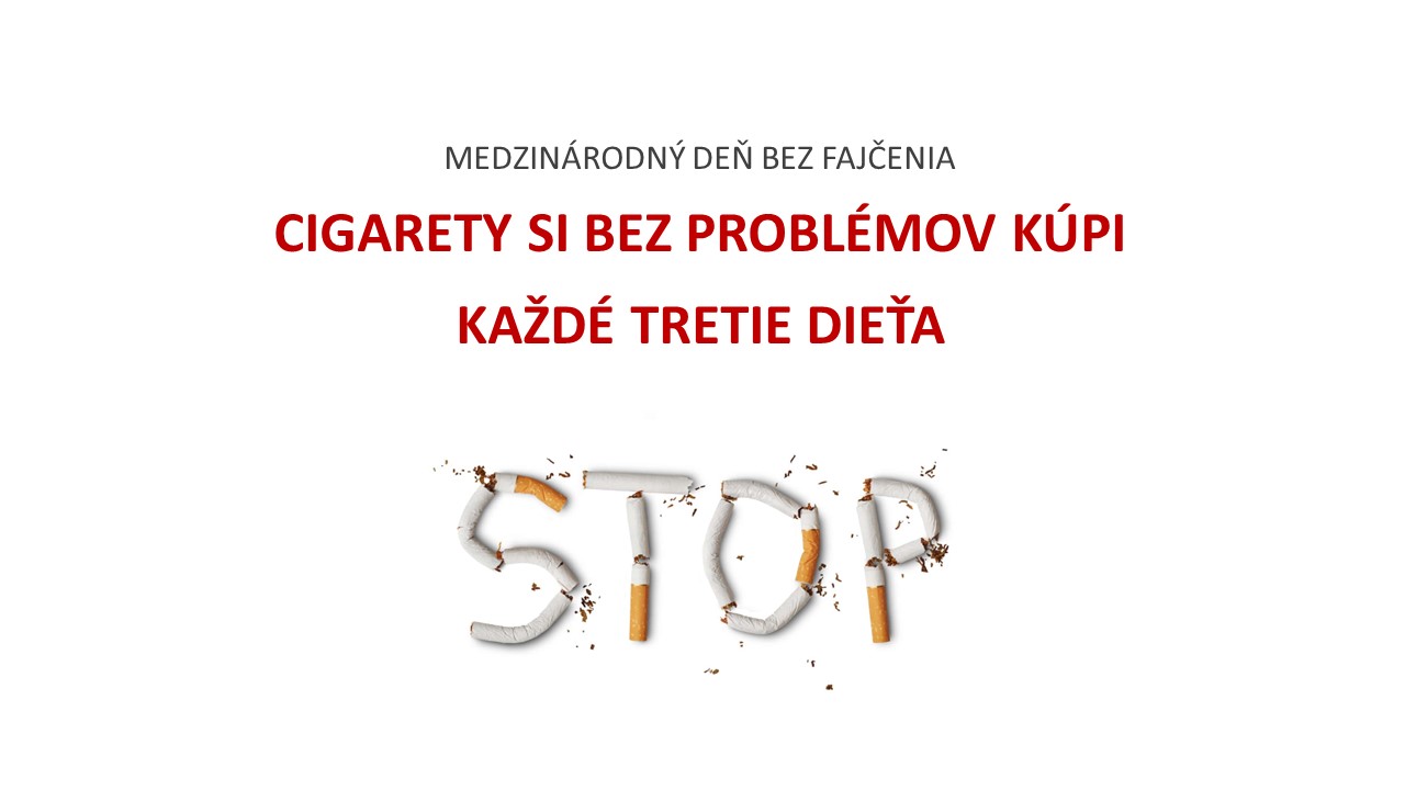Cigarety si bez problémov kúpi každé tretie dieťa