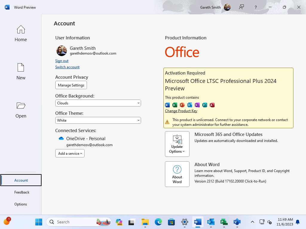 office 2024 preview