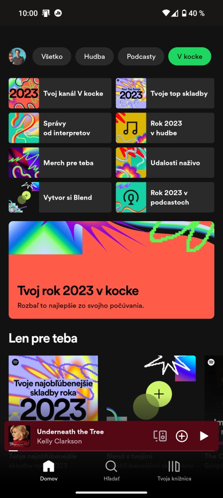 Spotify Wrapped, alebo “v kocke”, nájdete priamo v aplikácii