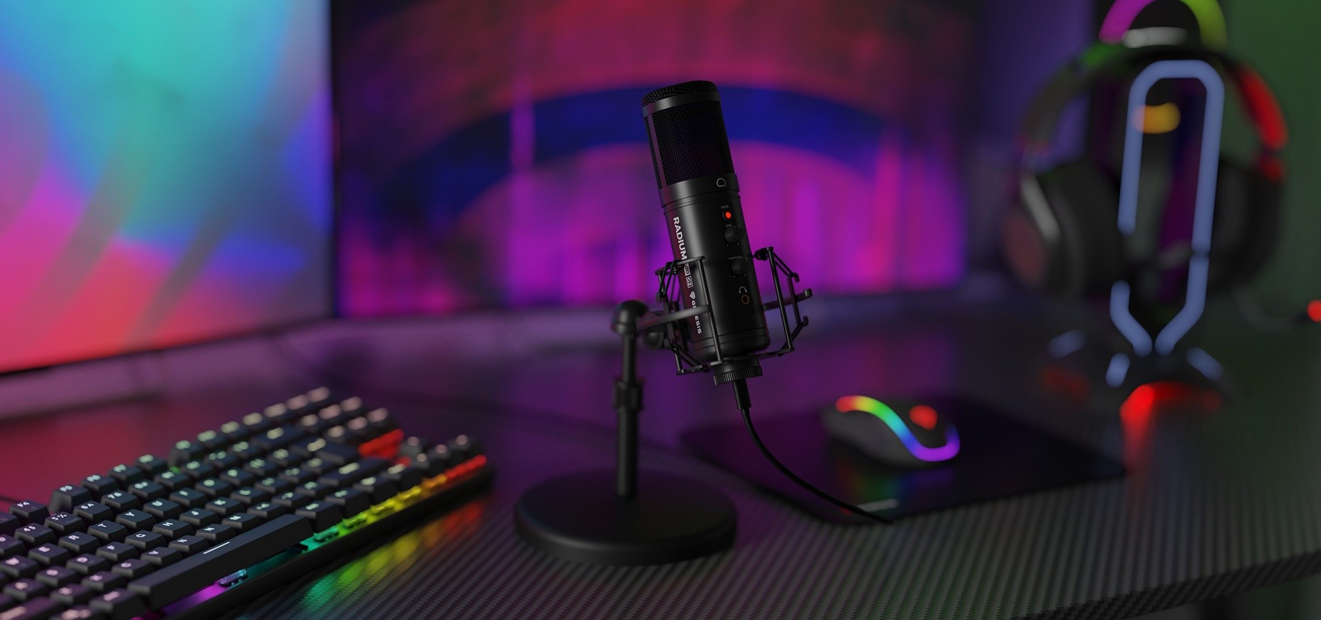 Štúdiový mikrofón Genesis Radium 600 G2 pre hráčov aj streamerov