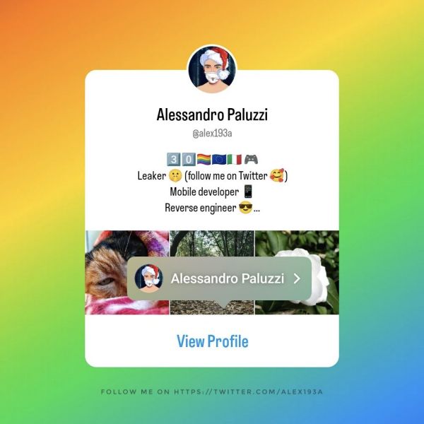 Zdieľanie profilu v Instagram príbehoch