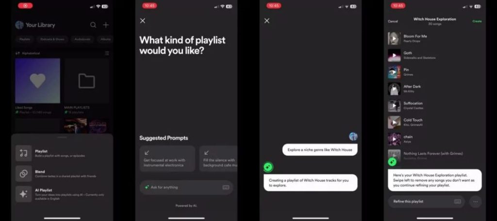 Spotify AI playlist