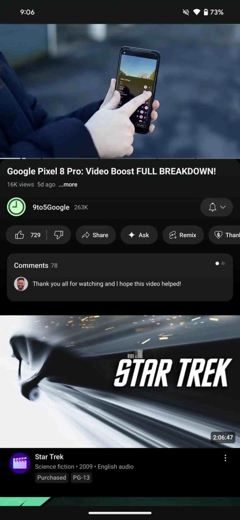YouTube-Ambient-Mode-Android