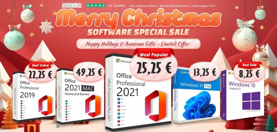 Vianočná ponuka softvéru od Godeal24