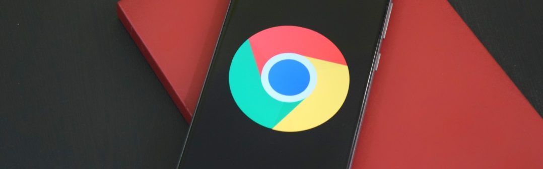 google chrome logo na smartfone