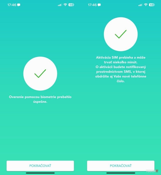 4ka Rýchla SIMka: Aktivácia