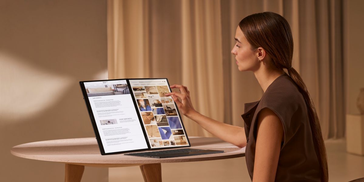ASUS Zenbook Duo je notebook s dvoma OLED displejmi a umelou inteligenciou. Jeho cena prekvapí