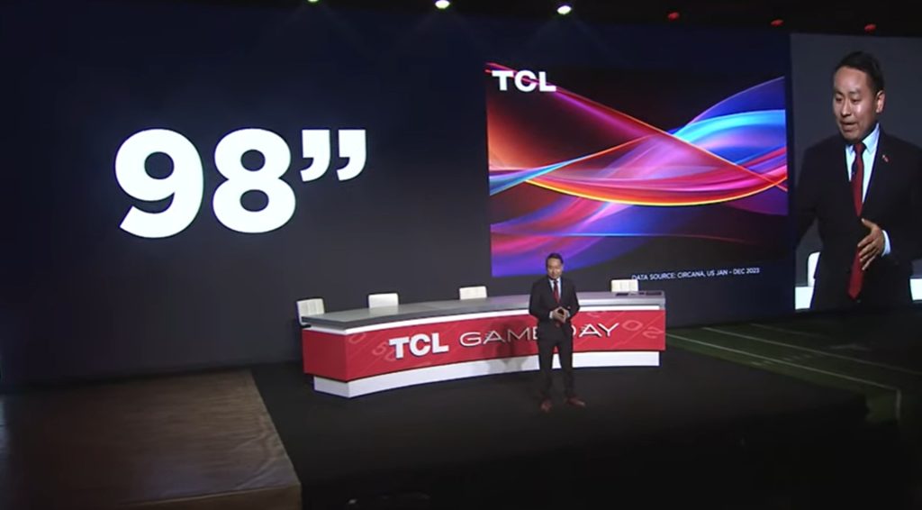 Doména TCL: 98-palcové televízory