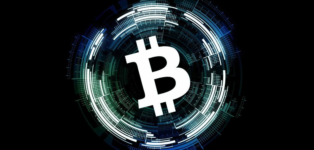 bitcoin logo v kruhu