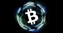 bitcoin logo v kruhu