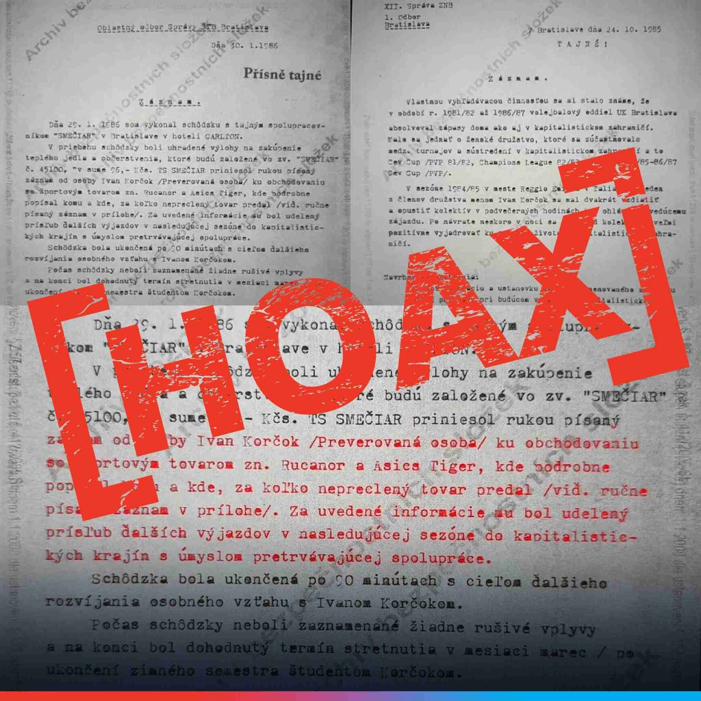 hoax korcok stb dokument ako podvod