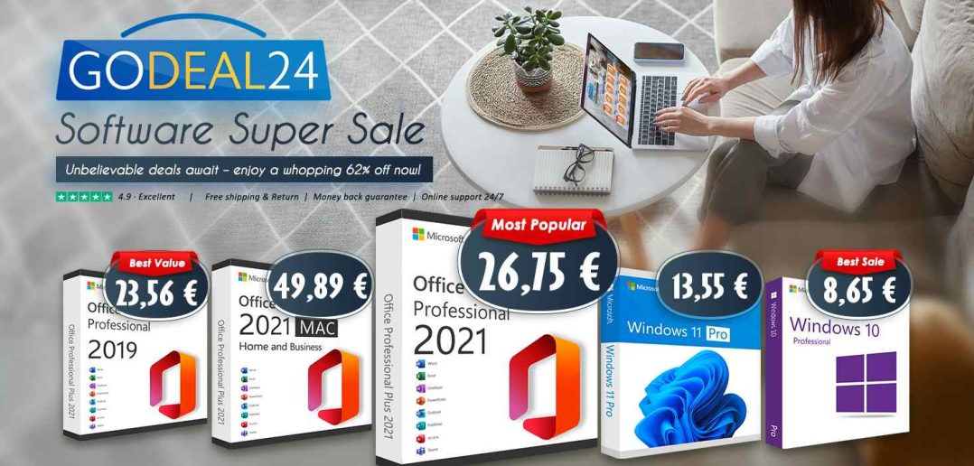 Doživotný prístup k balíku Microsoft Office 2021 a Windows 11 už od 15 €, resp. 10 € vo výpredaji softvéru Godeal24!