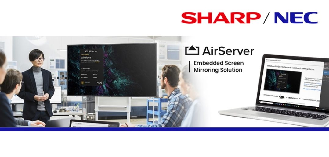 Spoločnosť Sharp/NEC uvádza na trh NEC MultiSync M981 - 98" veľkoformátový LCD displej strednej triedy so zabudovaným zrkadlením obrazovky AirServer