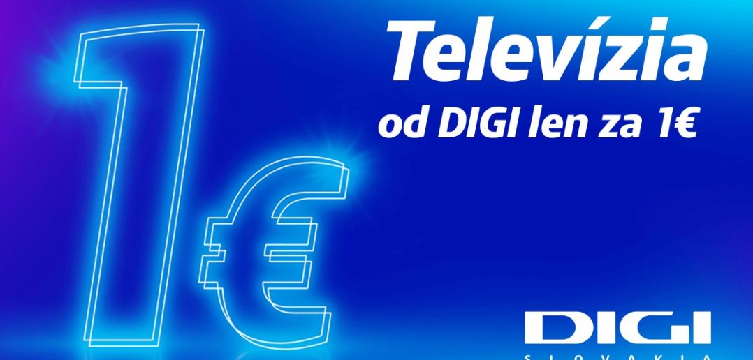 DIGI ponúka televíziu už od 1 €