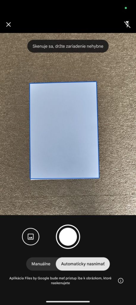 Files od Google umožnia skenovať dokumenty
