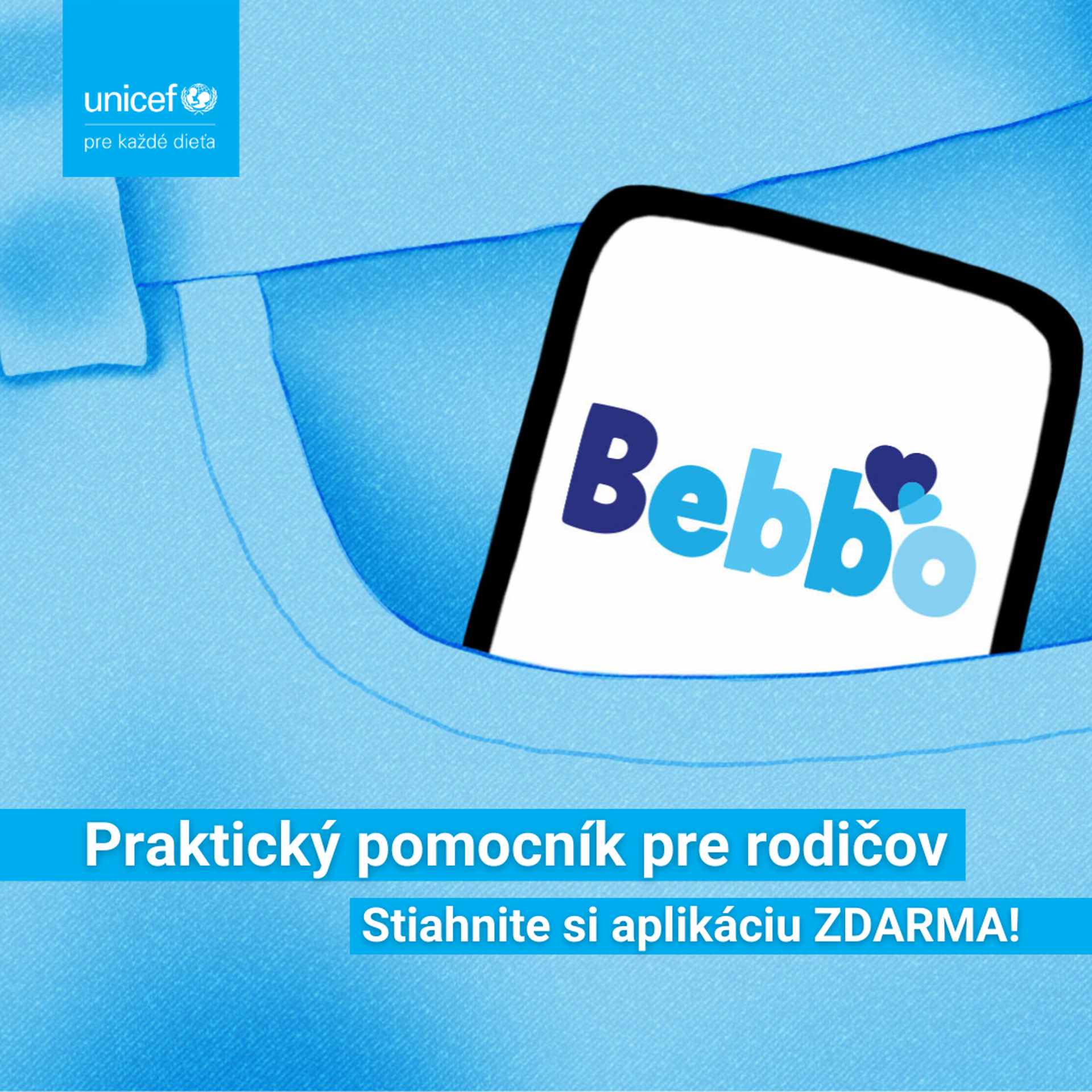 Bebbo: mobilná aplikácia UNICEF pre rodičov detí od 0 do 6 rokov