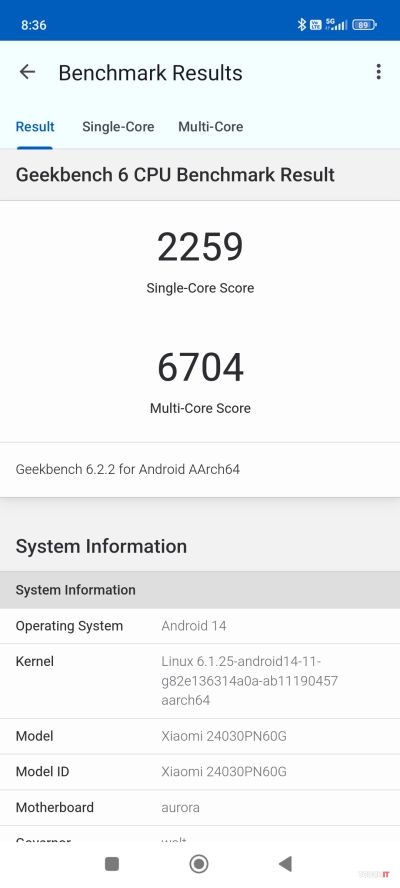 Geekbench 6 test Xiaomi 14 Ultra