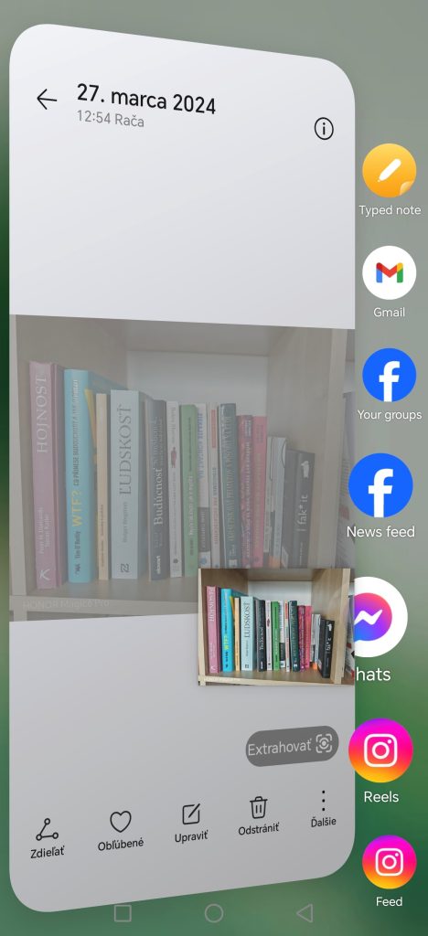 Odoslanie obrázku do príbehu