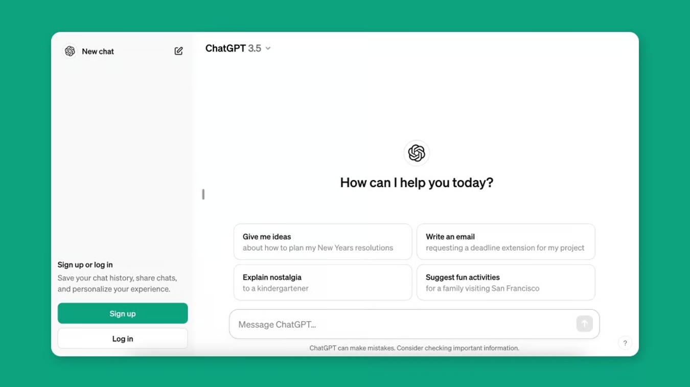 ChatGPT teraz už aj bez prihlasovania