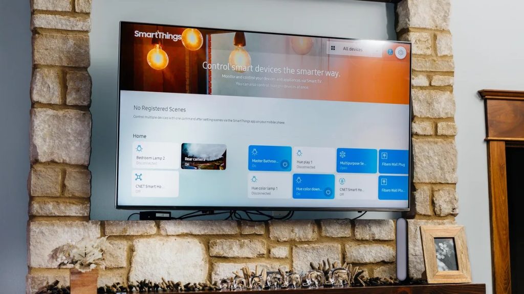 SmartThings na televízore ako rozhranie na ovládanie pripojených zariadení
