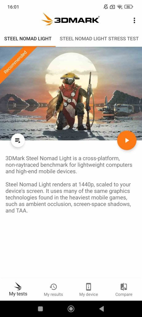 3Dmark steel nomad smartphone