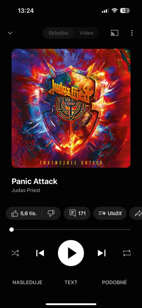 YouTube Music nový dizajn "práve hrá"