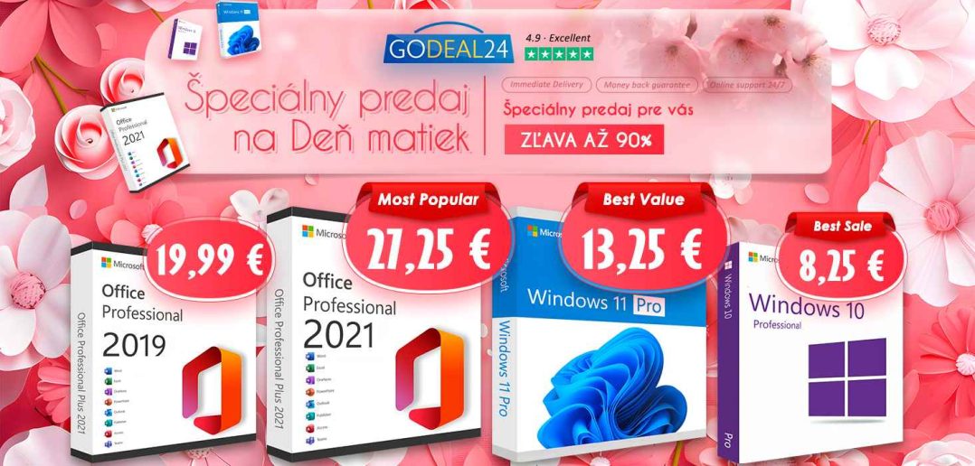 Sviatočné tipy ako ušetriť s Godeal24 pri kúpe MS Office 2021 a Windows 11 len za 8 €!