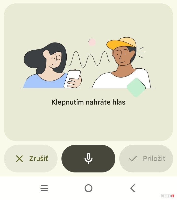 google spravy recording