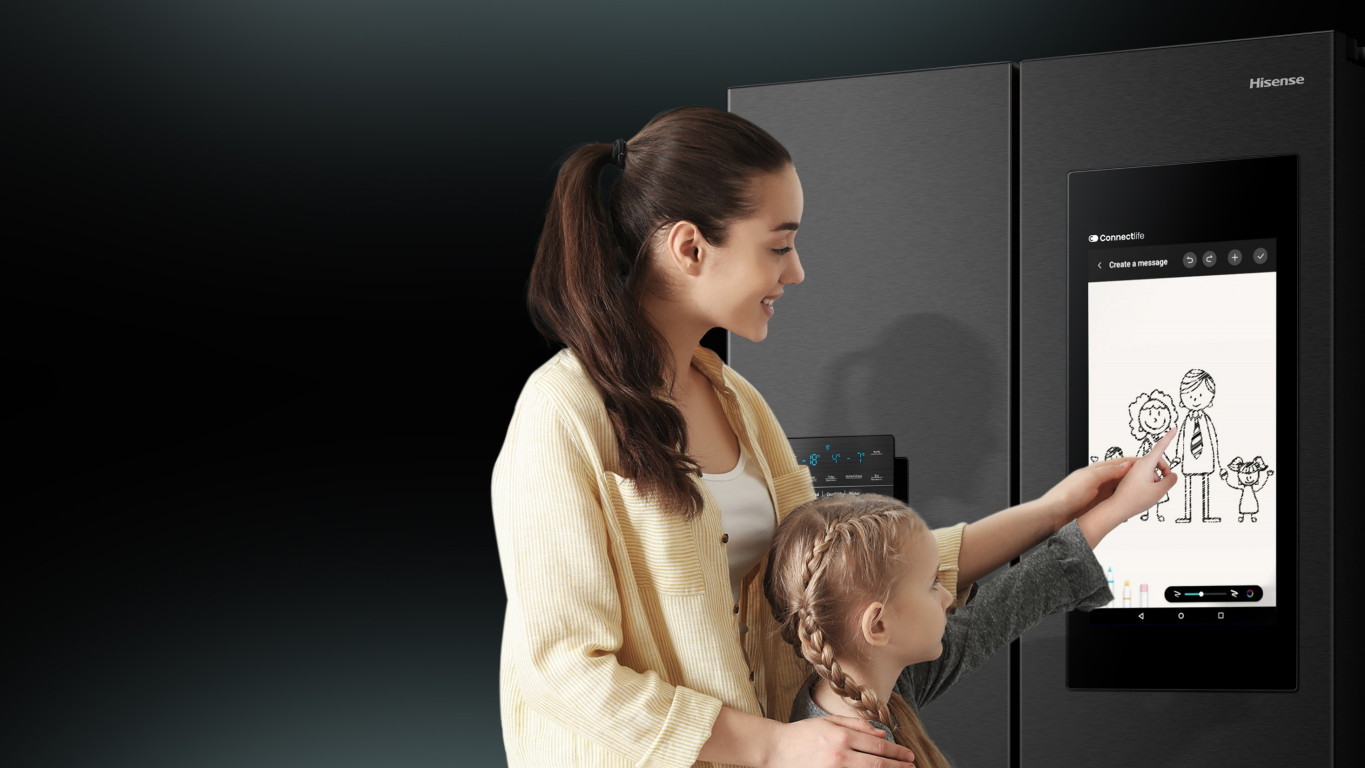 Inteligentná chladnička s veľkou obrazovkou aj na sledovanie zápasov