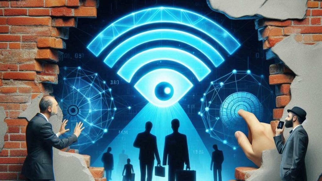 wifi spying people AI image