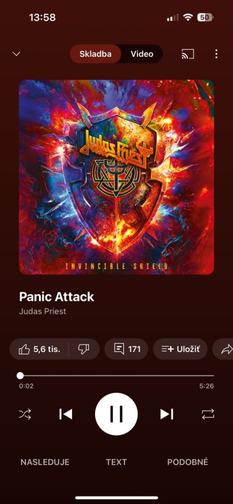 YouTube Music nový dizajn "práve hrá"