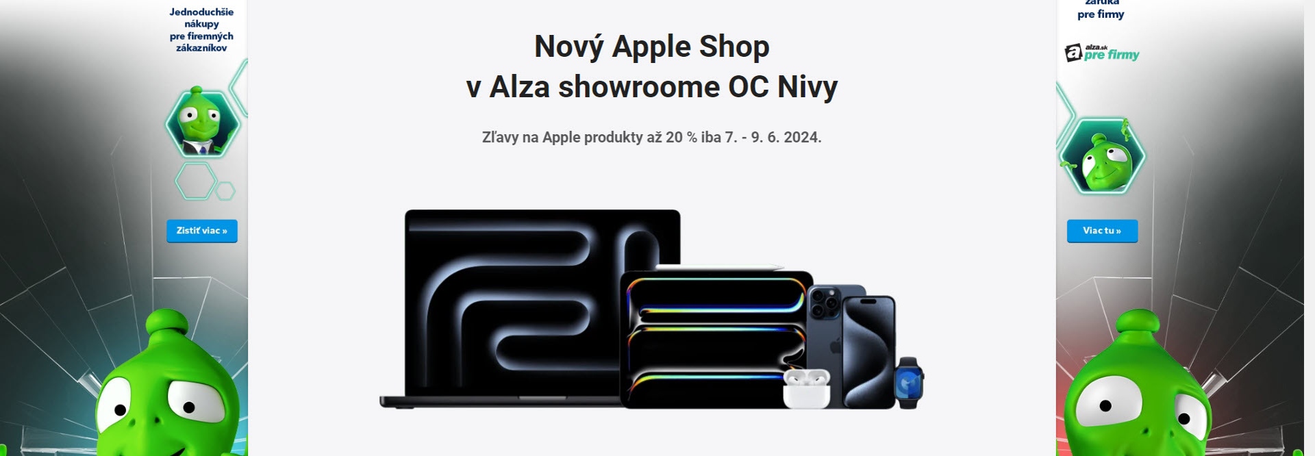 Alza otvorí nový Apple Shop, budú aj zľavy a súťaže