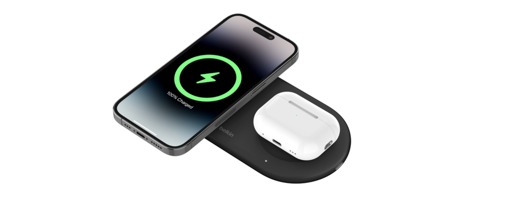 Nabíjajte iPhone 15 a slúchadlá AirPod bezdrôtovo a súčasne s jednou nabíjačkou