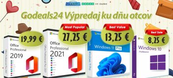Doprajte otcovi Windows a Microsoft Office Pro len za 25 €!