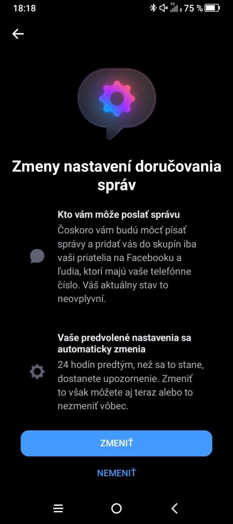 messenger zmena jun 2024