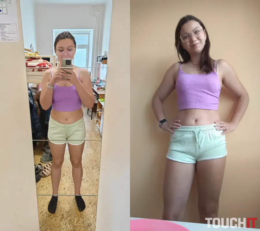 Porovnanie pred výzvou a po výzve s Fitshakerom