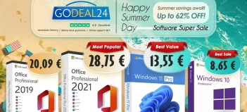 Získajte doživotný balík Microsoft Office 2021 od 17 € a až 62 % zľavu na letný výpredaj Godeal24!