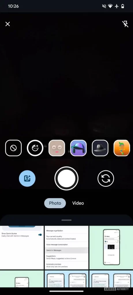 Google v aplikácii Správy testuje filtre v Snapchat štýle