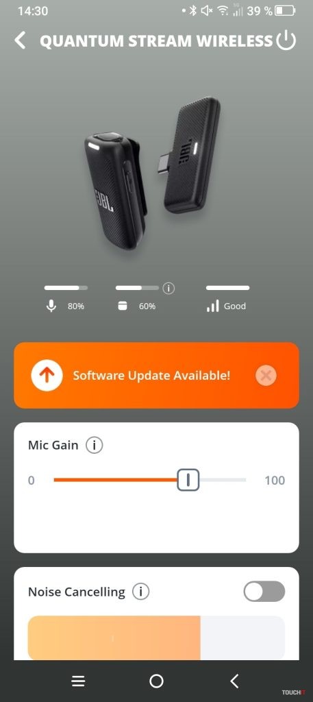 jbl quantum stream wireless usb-c app