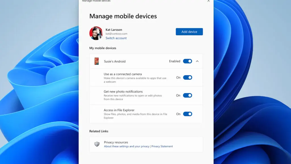 Windows 11 zdokonalí prístup k vášmu Android telefónu