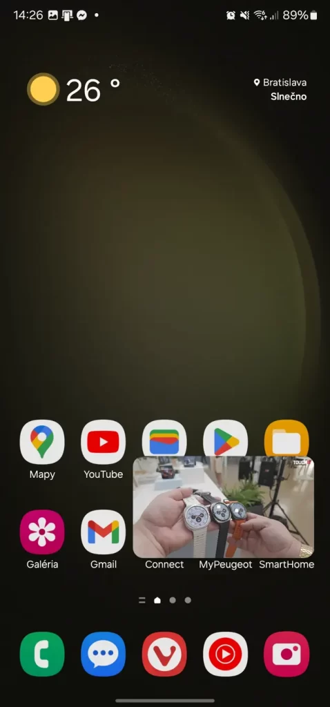 PiP prehrávač po opustení aplikácie YouTube