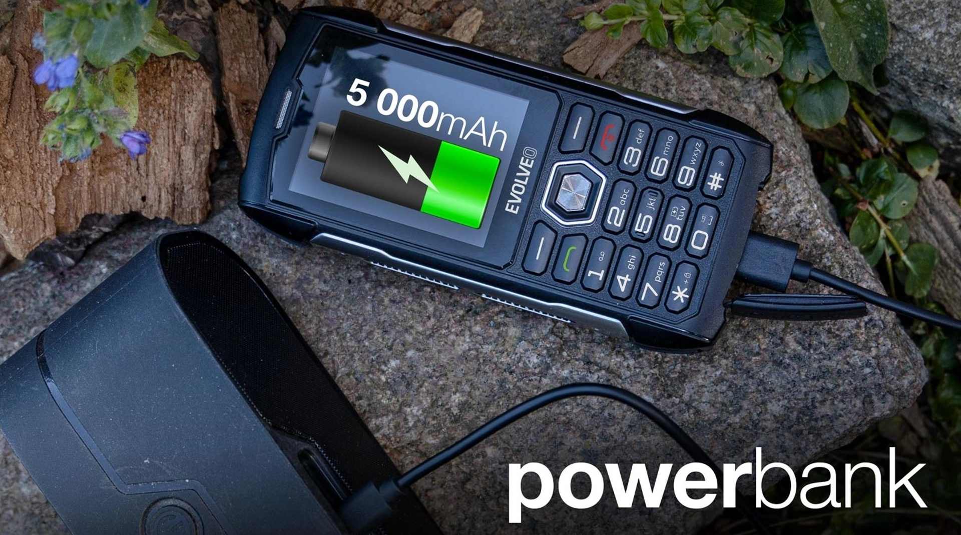 Powerbanka s funkciou tlačidlového telefónu?