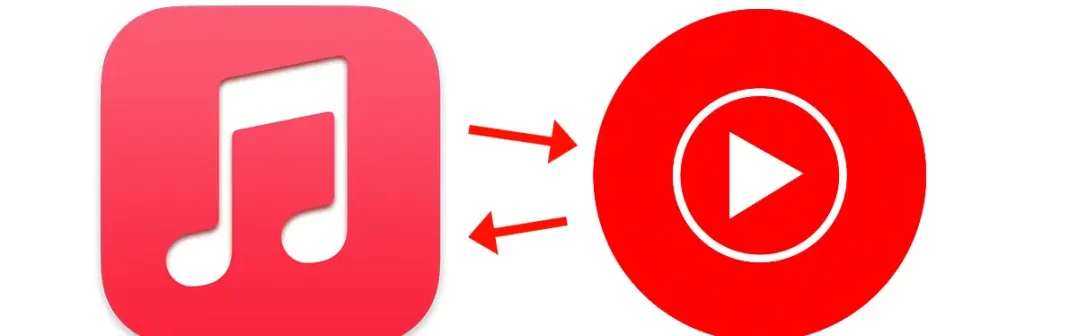 Prechod medzi službami Apple Music a YouTube Music